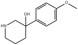 3-(4-methoxyphenyl)piperidin-3-ol 结构式