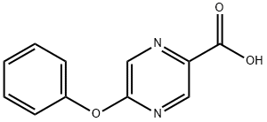 5-苯氧基吡嗪-2-羧酸 结构式