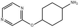 4-(吡嗪-2-基氧基)环己-1-胺 结构式