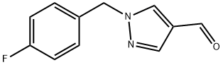 1-(4-氟苄基)-1H-吡唑-4-甲醛 结构式