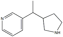 3-(1-(吡咯烷-3-基)乙基)吡啶 结构式
