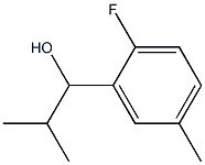1-(2-fluoro-5-methylphenyl)-2-methylpropan-1-ol 结构式