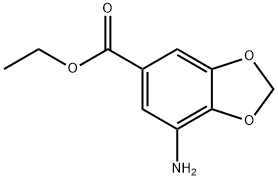 ethyl 7-amino-2H-1,3-benzodioxole-5-carboxylate 结构式