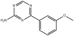 4-(3-Methoxyphenyl)-1,3,5-triazin-2-amine 结构式