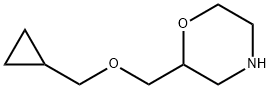 2-[(环丙基甲氧基)甲基]吗啉 结构式