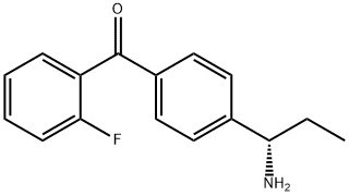4-((1S)-1-Aminopropyl)phenyl 2-fluorophenyl ketone 结构式