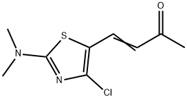 4-[4-氯-2-(二甲氨基)-1,3-噻唑-5-基]丁-3-烯-2-酮 结构式