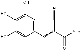 (E) -2-氰基-3-(3,4,5-三羟基苯基)丙-2-烯酰胺 结构式