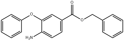 4-氨基-3-苯氧基苯甲酸苄酯 结构式