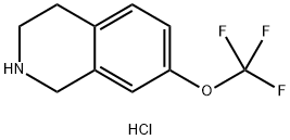 7-(三氟甲氧基)-1,2,3,4-四氢异喹啉盐酸盐 结构式