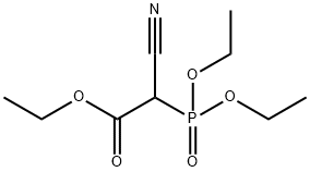 2-氰基-2-(二乙氧基磷酰基)乙酸乙酯 结构式