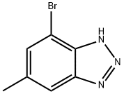 7-溴-5-甲基-1H-苯并[D][1,2,3]三唑 结构式