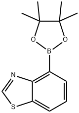 4-(tetramethyl-1,3,2-dioxaborolan-2-yl)-1,3-benzothiazole 结构式