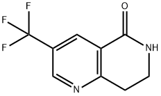 3-(trifluoromethyl)-5,6,7,8-tetrahydro-1,6-naphthyridin-5-one 结构式