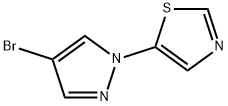 1-(Thiazol-5-yl)-4-bromopyrazole 结构式