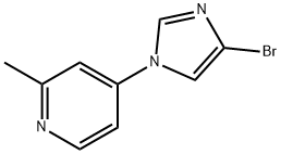 4-Bromo-1-(2-methyl-4-pyridyl)imidazole 结构式