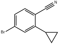 4-溴-2-环丙基苄腈 结构式