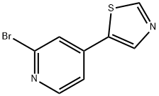 2-Bromo-4-(5-thiazolyl)pyridine 结构式