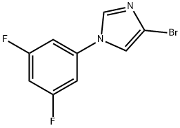 4-溴-1-(3,5-二氟苯基)-1H咪唑 结构式