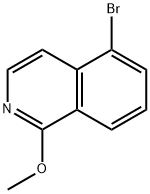 5-溴-1-甲氧基异喹啉 结构式
