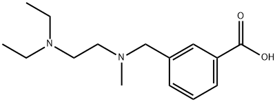 3-(((2-(Diethylamino)ethyl)(methyl)amino)methyl)benzoic acid 结构式