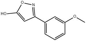 3-(3-甲氧基苯基)-5-羟基异噁唑 结构式