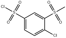 4-氯-3-甲磺酰基苯-1-磺酰氯 结构式