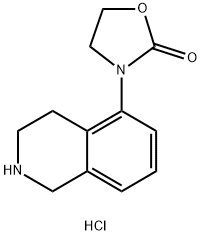 3-(1,2,3,4-四氢异喹啉-5-基)-1,3-噁唑烷-2-酮盐酸盐 结构式