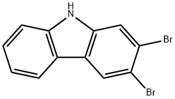 2,3-二溴咔唑 结构式