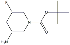 tert-Butyl 3-amino-5-fluoropiperidine-1-carboxylate 结构式
