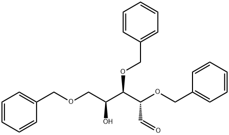 2,3,5-Tri-O-benzyl-L-xylofuranose 结构式