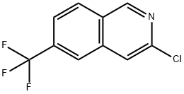 3-氯-6-(三氟甲基)异喹啉 结构式
