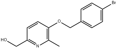 (5-(4-bromobenzyloxy)-6-methylpyridin-2-yl)methanol 结构式