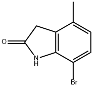 2H-Indol-2-one, 7-bromo-1,3-dihydro-4-methyl- 结构式