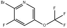 2-溴-3-氟-5-(三氟甲氧基)吡啶 结构式