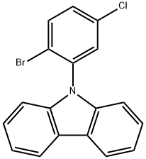 9-(2-溴-5-氯苯基)-9H-咔唑 结构式