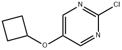 2-Chloro-5-(cyclobutoxy)pyrimidine 结构式