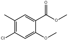 2-甲氧基-4-氯-5-甲基苯甲酸甲酯 结构式