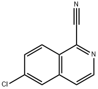 6-CHLOROISOQUINOLINE-1-CARBONITRILE 结构式