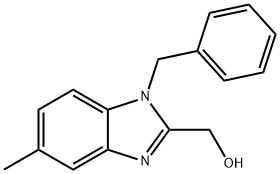 (1-benzyl-5-methyl-1H-1,3-benzodiazol-2-yl)methanol 结构式