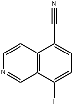 8-氟异喹啉-5-甲腈 结构式