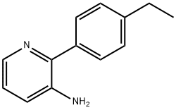 3-AMINO-2-(4-ETHYLPHENYL)PYRIDINE 结构式