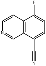 5-fluoroisoquinoline-8-carbonitrile 结构式