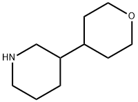 3-(oxan-4-yl)piperidine 结构式