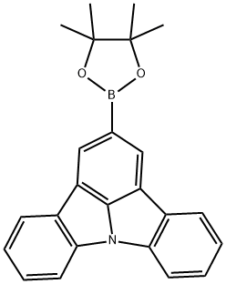 Indolo[3,2,1-jk]carbazole, 2-(4,4,5,5-tetramethyl-1,3,2-dioxaborolan-2-yl)- 结构式