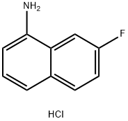 7-氟-1-萘胺盐酸盐 结构式