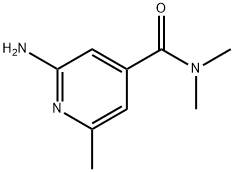 2-氨基-N,N,6-三甲基异烟酰胺 结构式