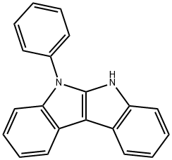 5,6-二氢-5-苯基吲[2,3-B]吲哚 结构式