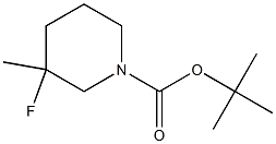 tert-butyl 3-fluoro-3-methylpiperidine-1-carboxylate 结构式