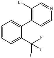 3-Bromo-4-(2-trifluoromethylphenyl)pyridine 结构式